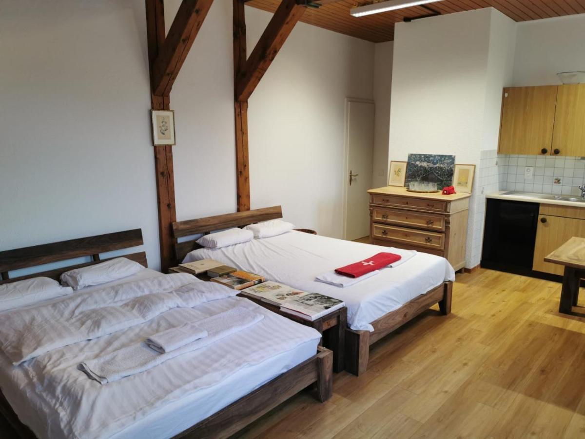 Simple Studio 36M2 In The Center Of Burgdorf Private Parking Small Bathroom Buitenkant foto